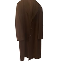 John Nordstrom Black Lambswool Winter Overcoat Size 46R