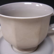 Dinner Plate with Footed Tea Cup & Saucer Set - Contempo Taupe by MIKASA