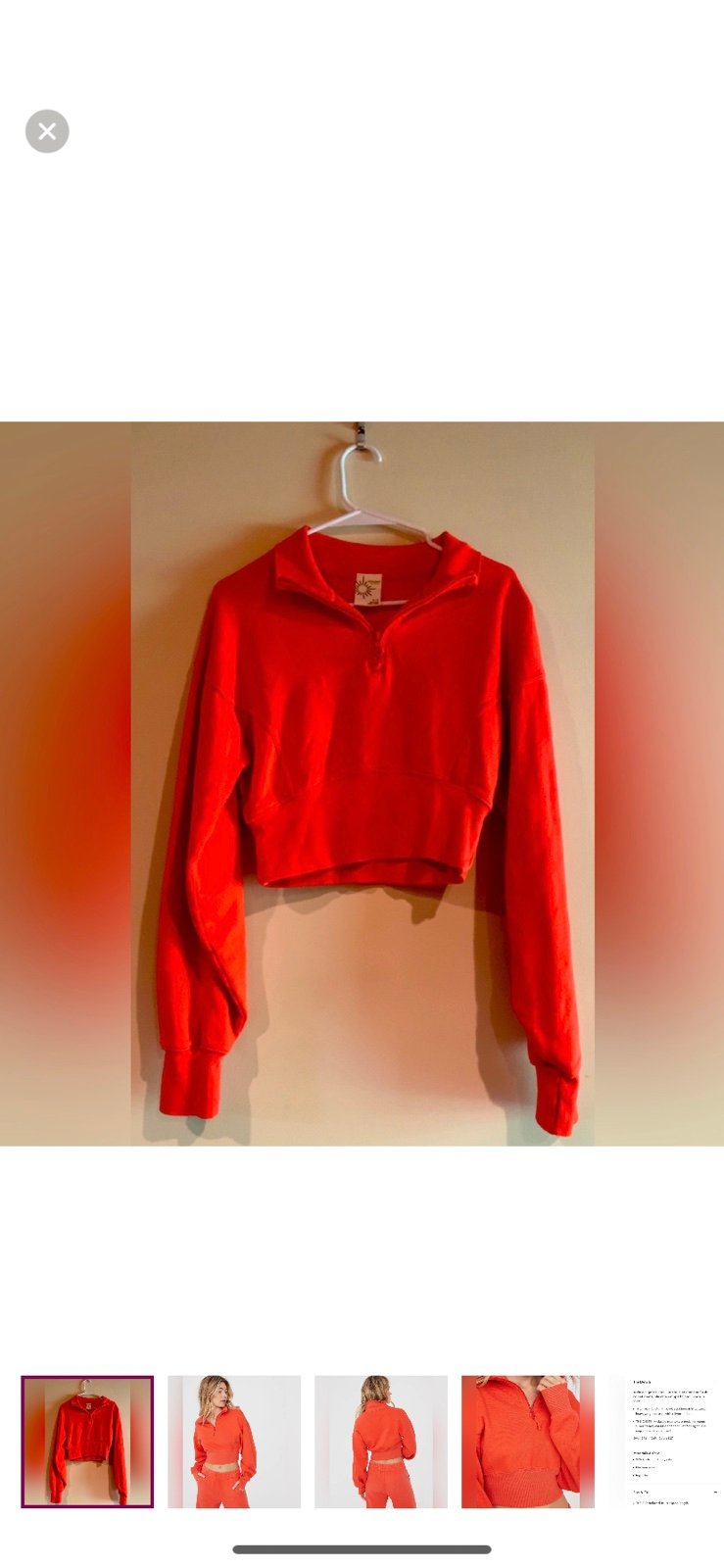 Offline by Aerie- *RARE* Throwback Corset Quarter Zip