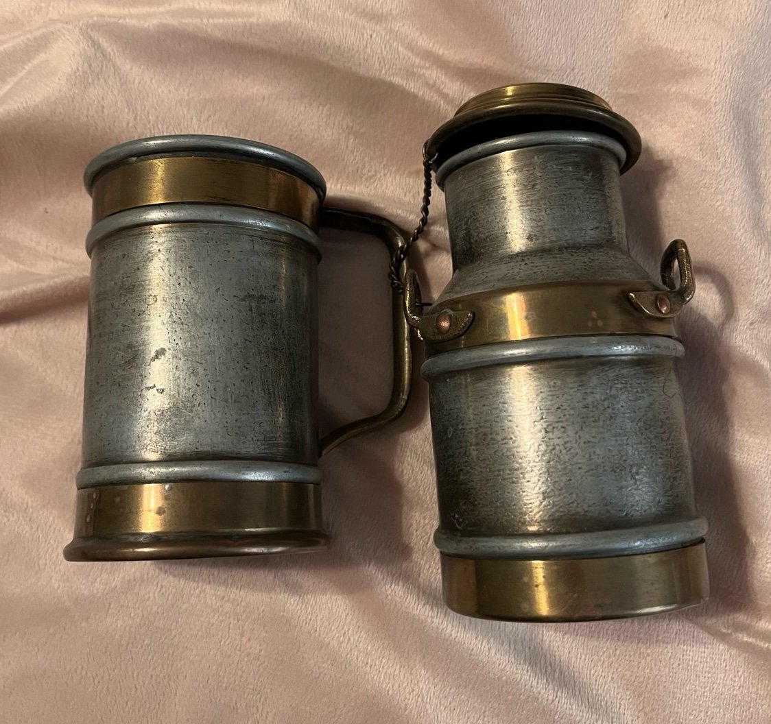 Jatex International Vintage Copper/Pewter Yogurt Pot w/lid & Tankard.
