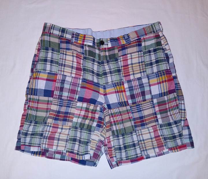 Mens Brooks Brothers Shorts 40 Indian Madras Patchwork Quilted Colorful