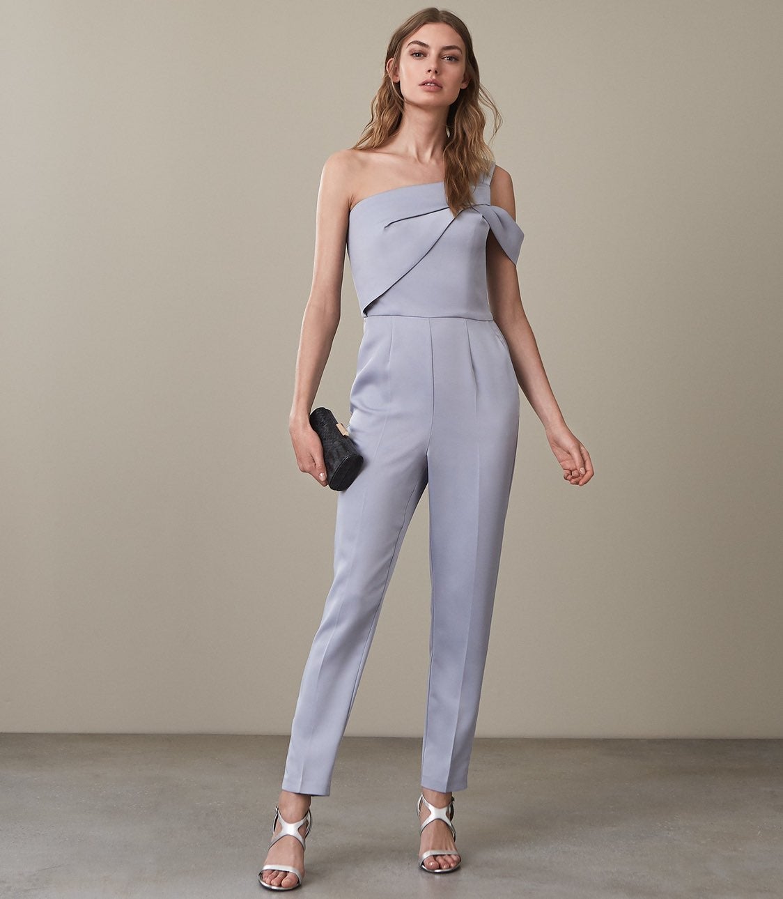 BNWT 445 Reiss mandi satin one piece jumpsuit