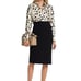 Max Mara Skirt Womens 6 Black Knee Length Pencil Silhouette