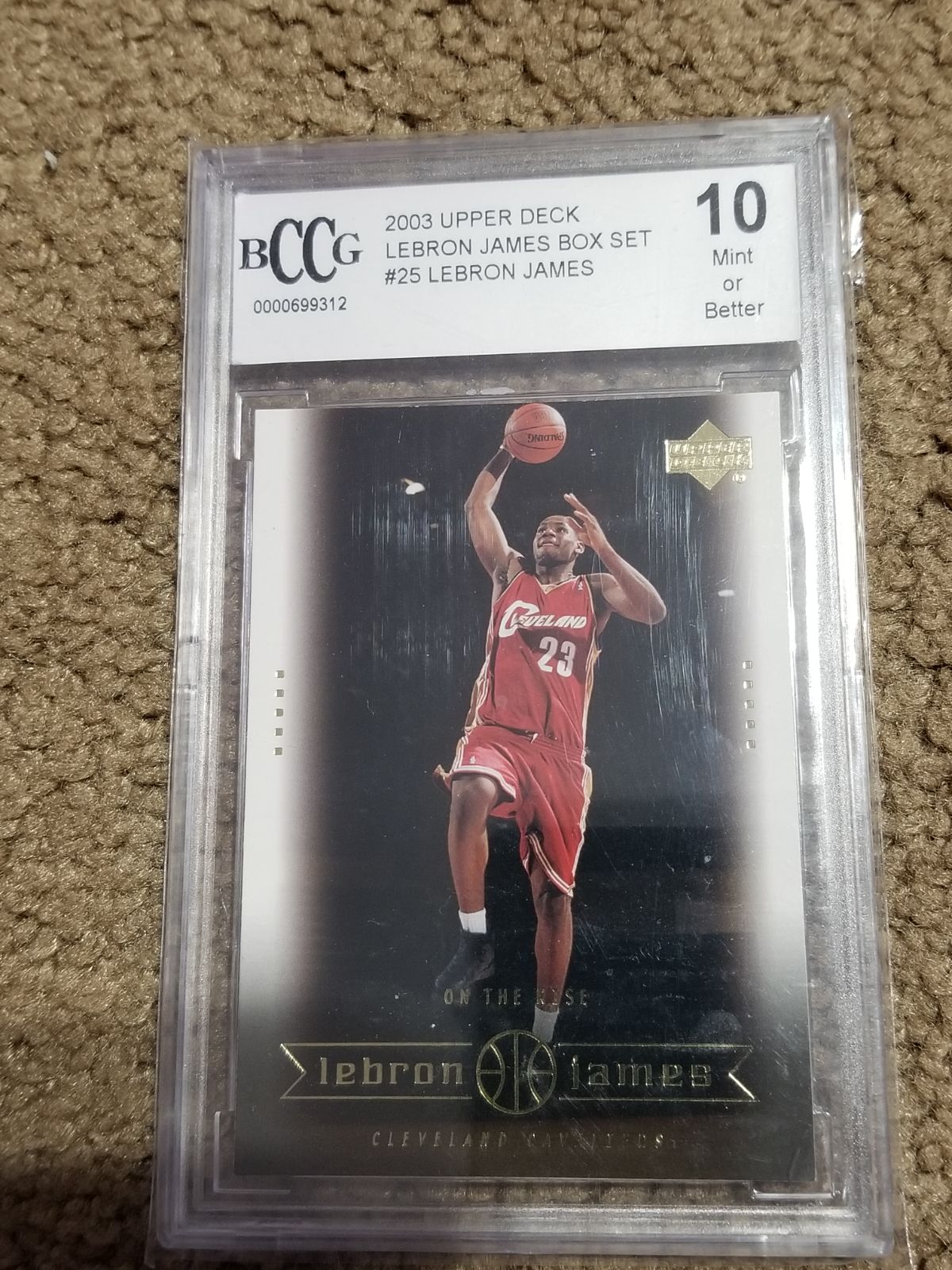 2003 Upper Deck Lebron James GEM MINT 10