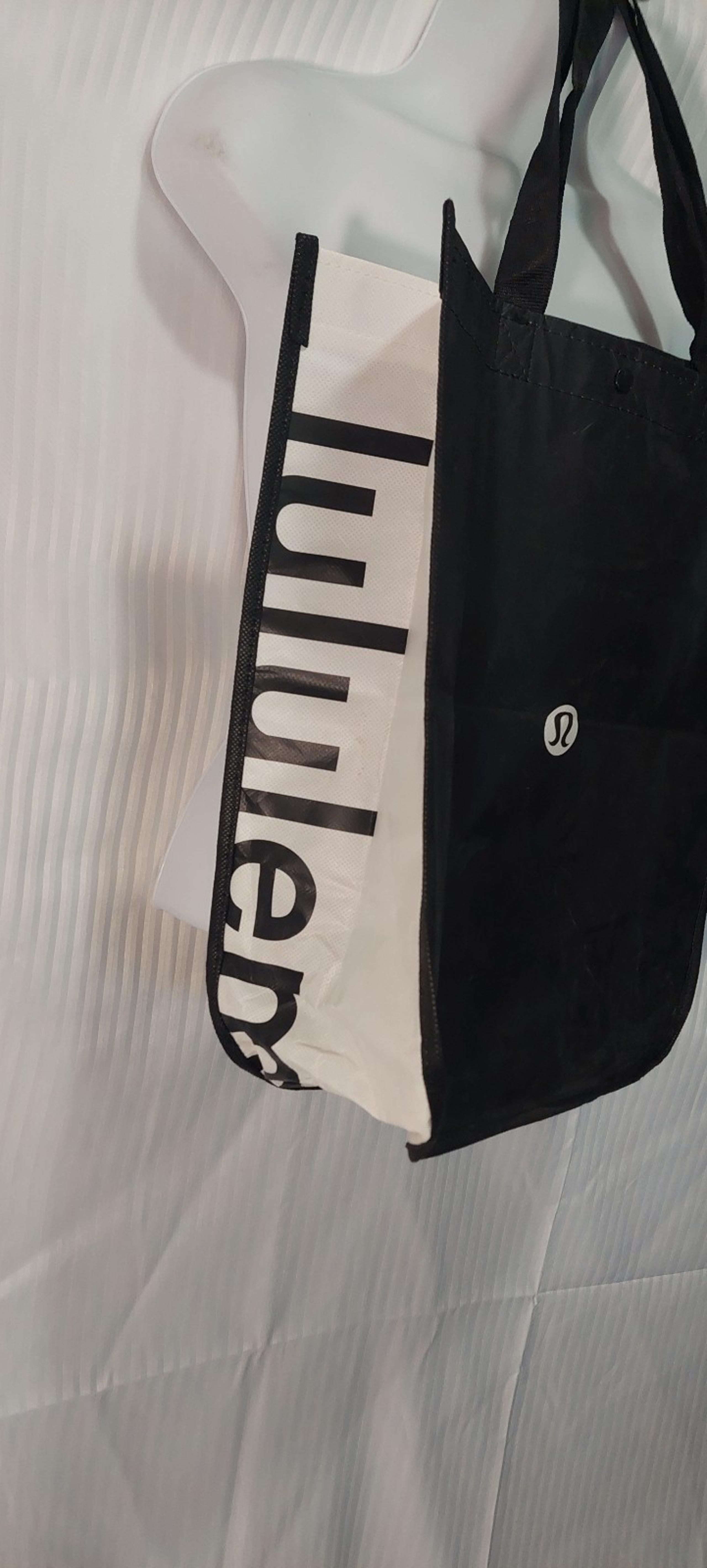 Lululemon Athletica Black and White Everyday Tote Bag