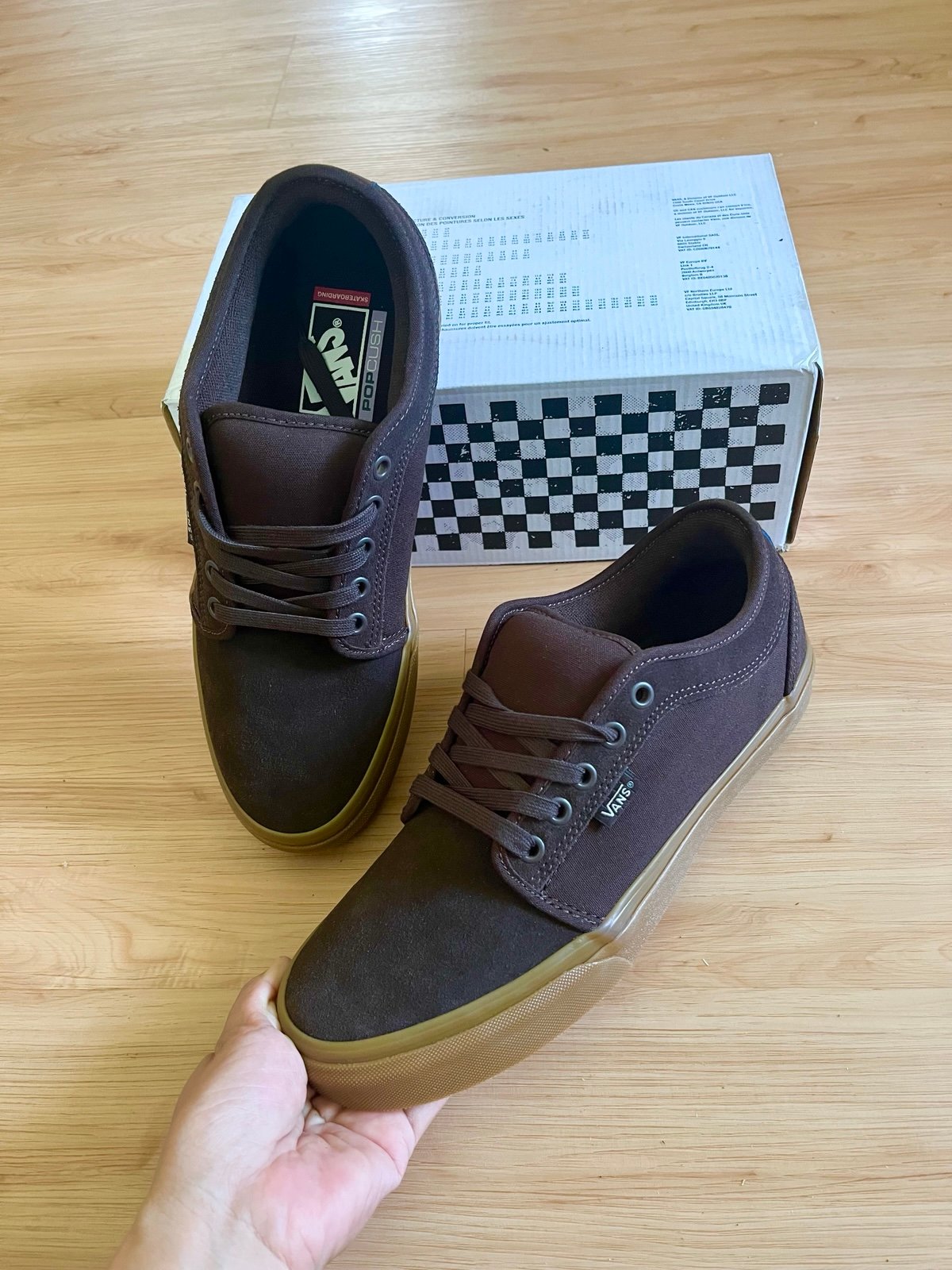 Vans Skate Chukka Low Dress Blue/ Gum Women Size 10.0 US Mens 8.5 US