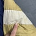 Vintage Notre Dame Logo Athletic Puffer Jacket Blue Gold Size Large Hooded-Read