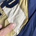 Vintage Notre Dame Logo Athletic Puffer Jacket Blue Gold Size Large Hooded-Read