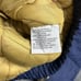 Vintage Notre Dame Logo Athletic Puffer Jacket Blue Gold Size Large Hooded-Read