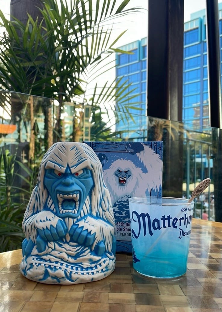 Disneyland Trader Sams Matterhorn 65th Abominable Snowman Tiki Mug