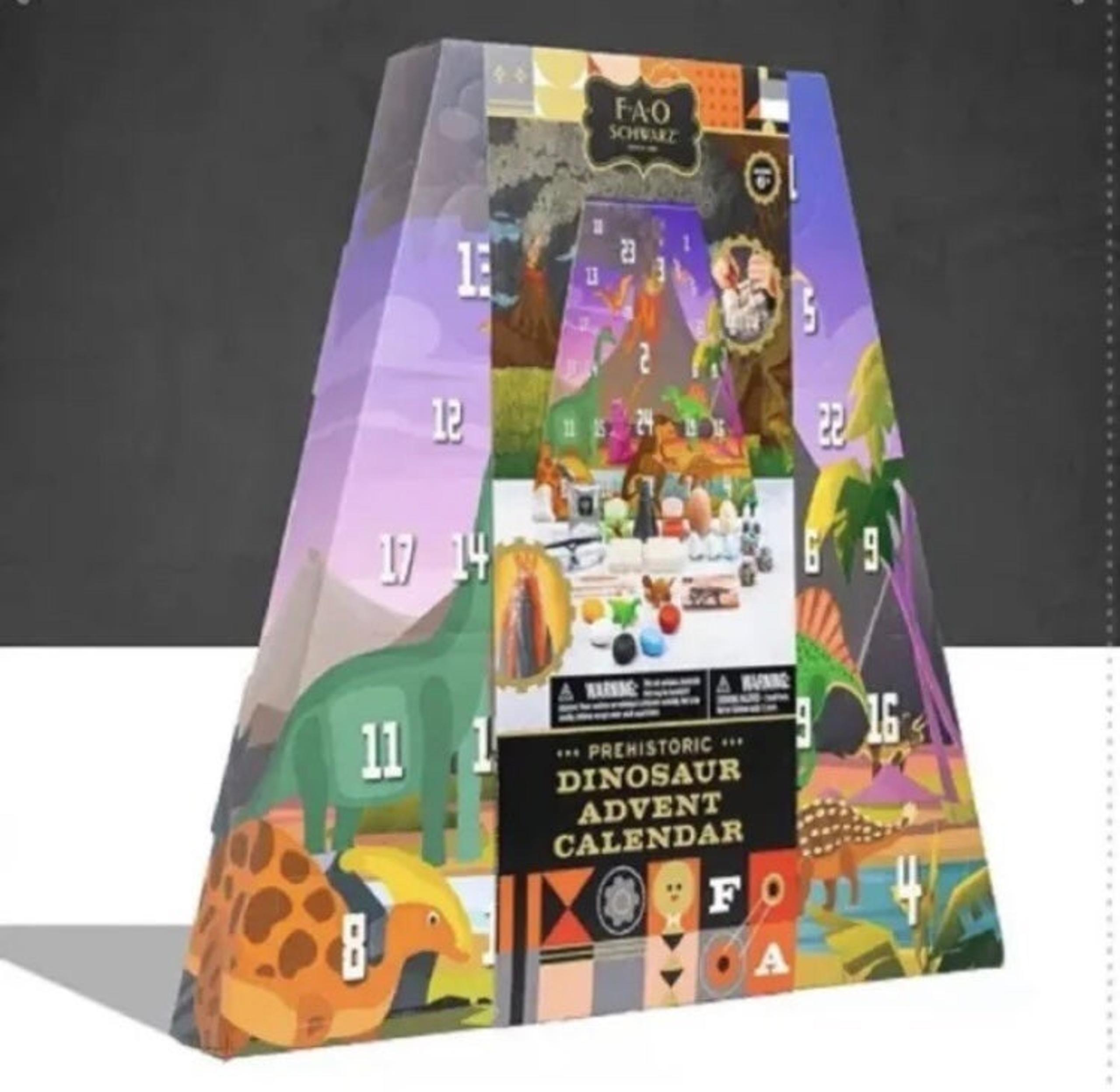 Fao Schwarz Kids Prehistoric Dinosaur Advent Calendar Green  3+ New, kids toys