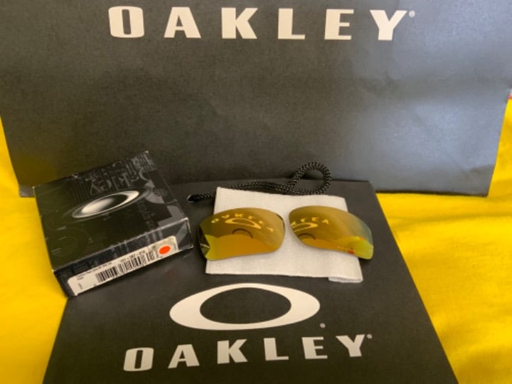 Oakley Turbine lenses replacement 24k gold Irid Polarized