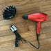 EUC CHI 1875 Series Hairdryer with nozzle concentrator and diffuser red