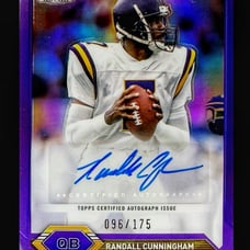 Randall Cunningham 2023 TOPPS Composite Purple Speckle Auto /199