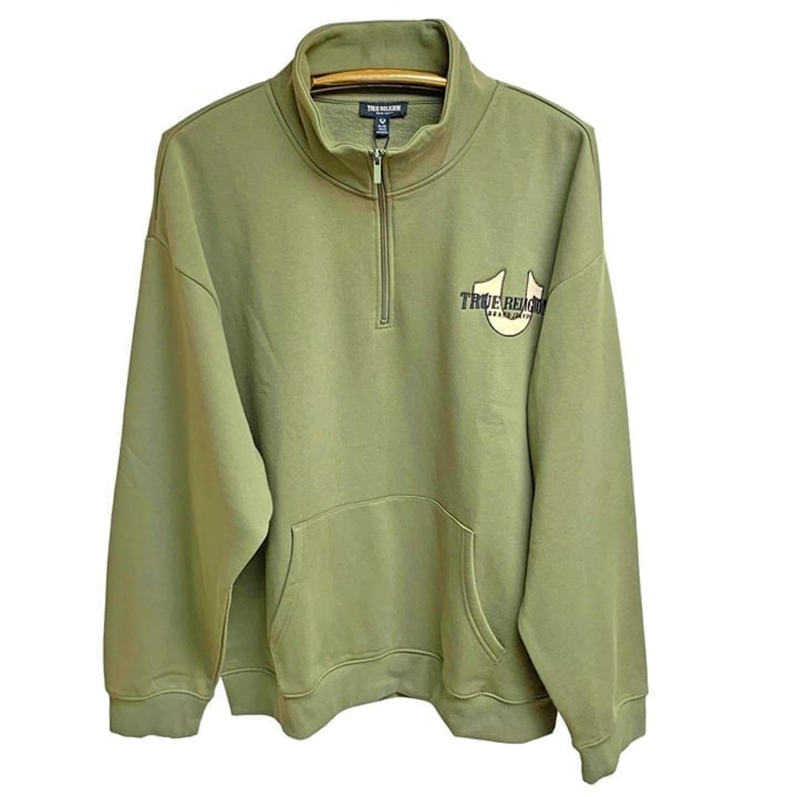 True Religion Kalamata Mock Quarter Zip Pullover