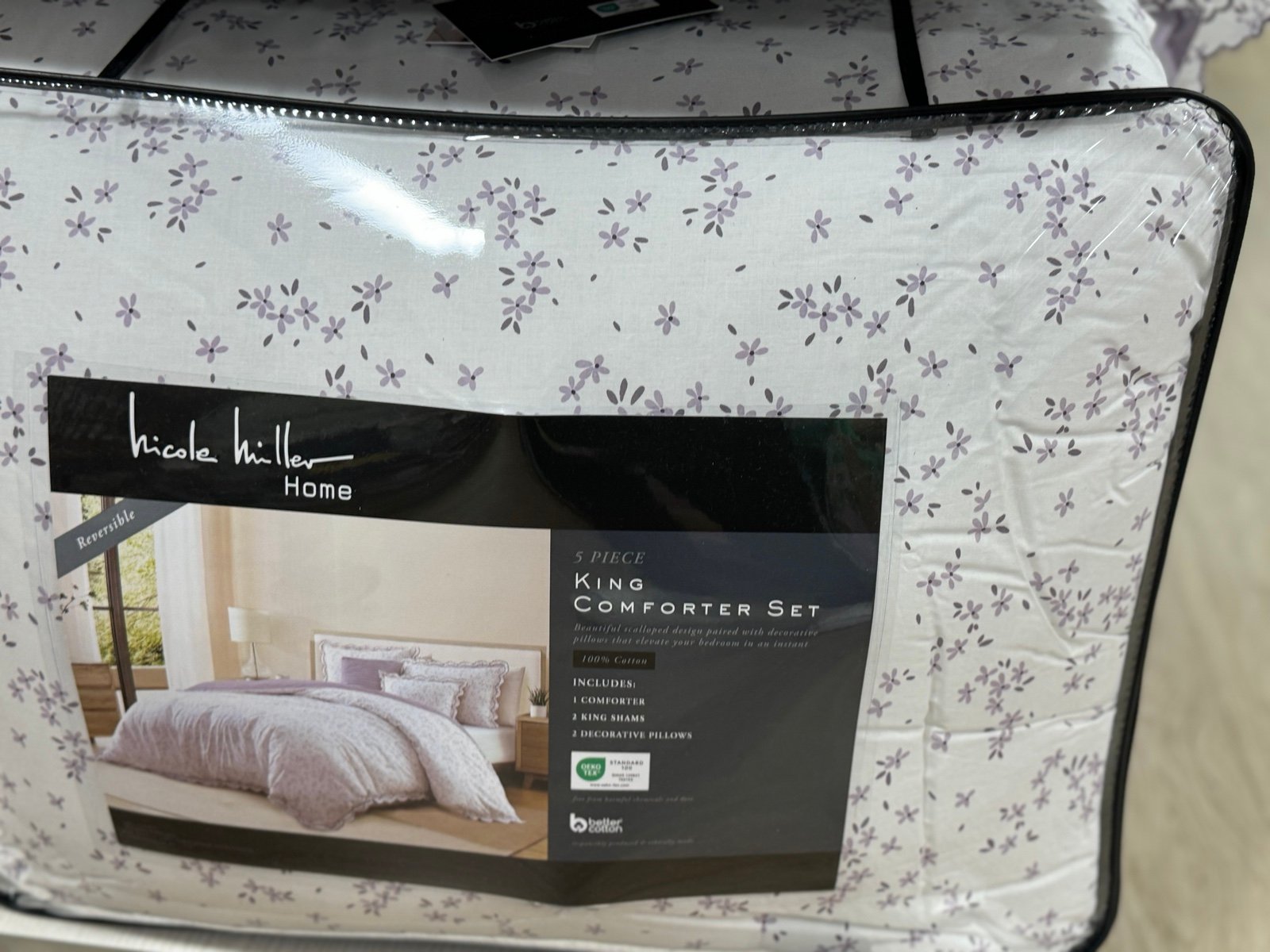 Nicole miller King comforter set