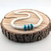 Navajo Graduated White Shell with Kingman Turquoise Beaded Necklace NA Jewelry *