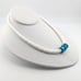 Navajo Graduated White Shell with Kingman Turquoise Beaded Necklace NA Jewelry *