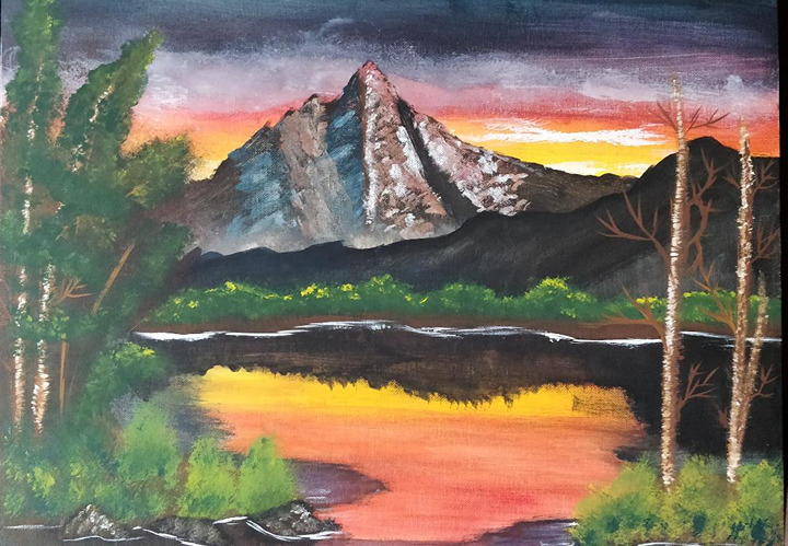 Sunset Peak Painting