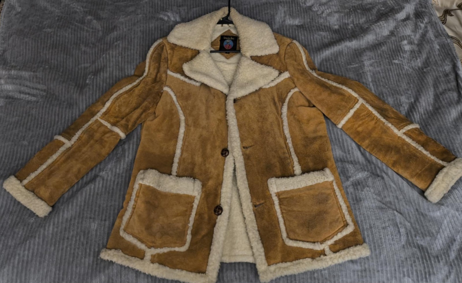 Vintage Grande Bay Leather coat
