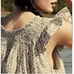 DOEN April Top in Green Summer Nectar Floral Print M