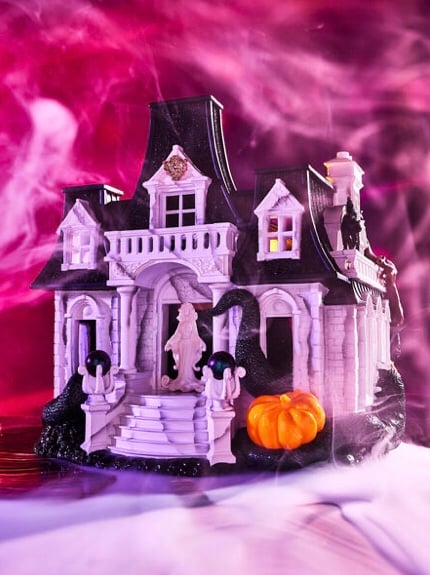 Bath & Body Works Halloween 2024 Haunted House Luminary 3 Wick Candle Holder