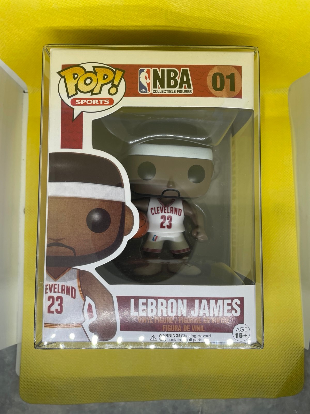 USED Vintage Funko Pop Lebron James with Soft Protector
