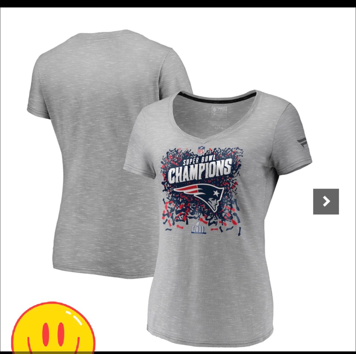 New England Patriots NFL Pro Line by Fanatics Branded Women's Super Bowl LIII Ch