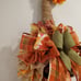 Fall Scarecrow Hat Burlap Door Wreath