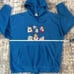 VINTAGE DISNEY SEVEN DWARVES FLEECE HOODIE! EUC! L