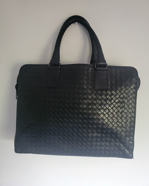 Bottega Veneta Black Leather Handbag