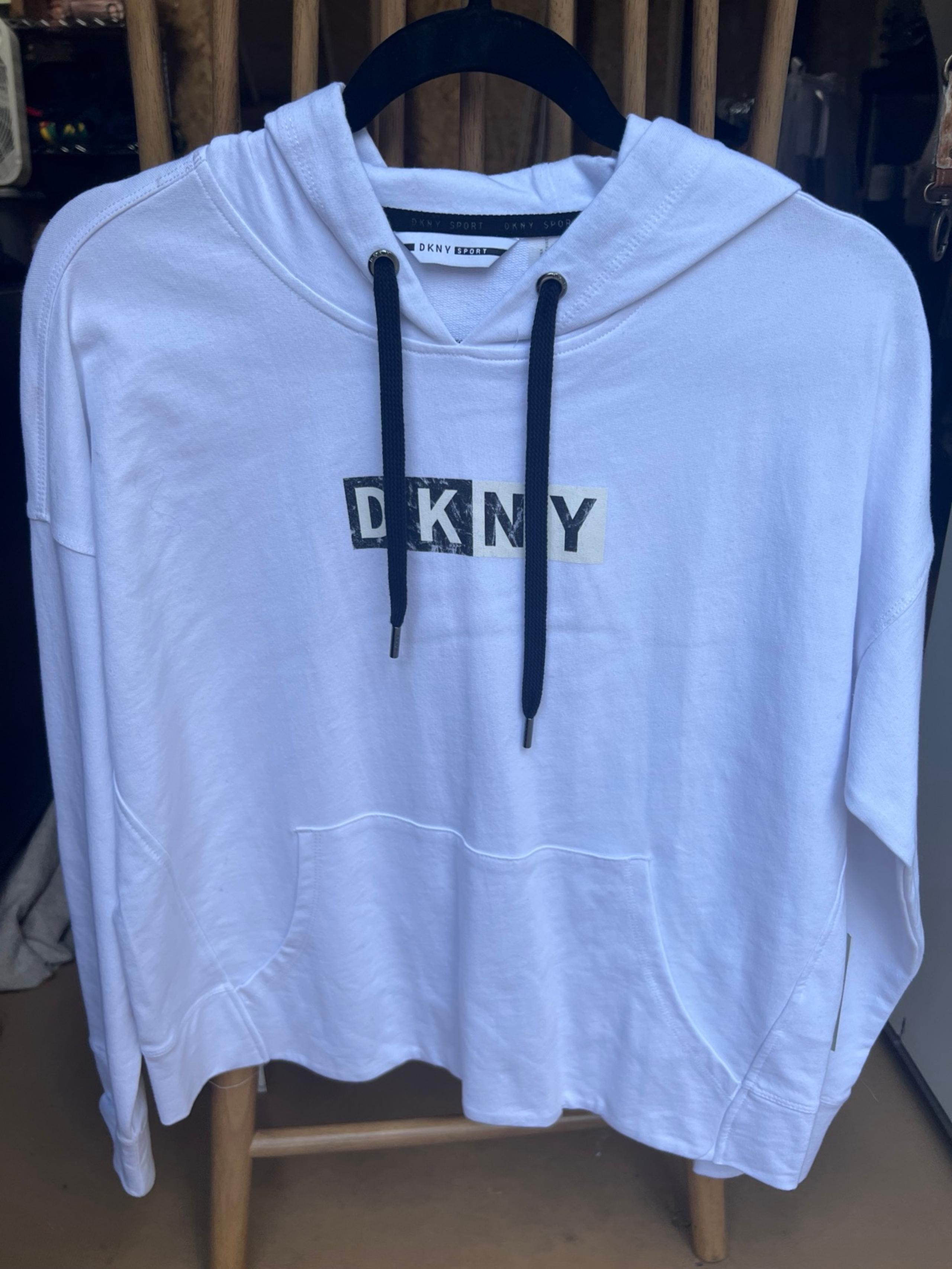 DKNY Sport White Hoodie- Size XS