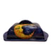 Celestial Moon Lemons Italian Hand Painted Butter Dish Lid Cobalt Pottery Rare