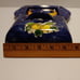 Celestial Moon Lemons Italian Hand Painted Butter Dish Lid Cobalt Pottery Rare