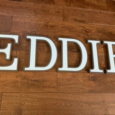 Wooden Letters for nursery EDDIE