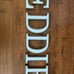 Wooden Letters for nursery EDDIE