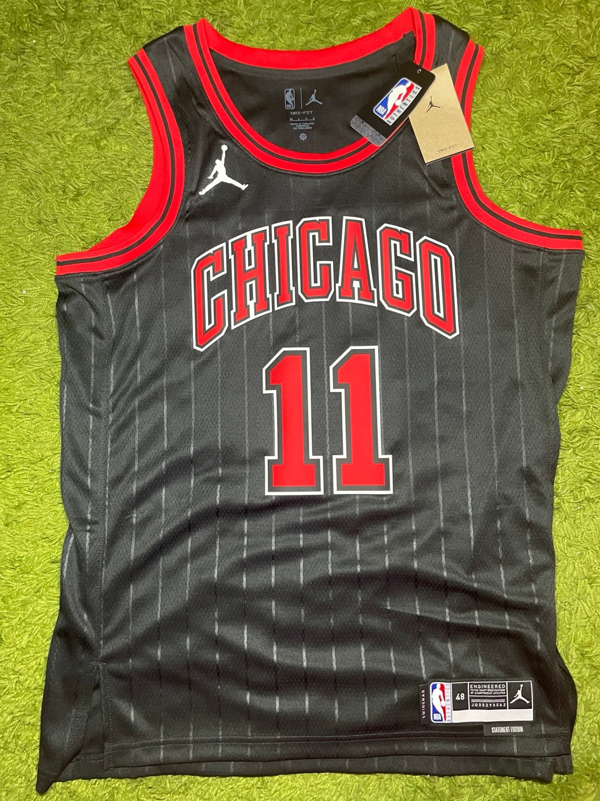 Jordan Chicago Bulls DeMar DeRozan Black Statement Edition Jersey