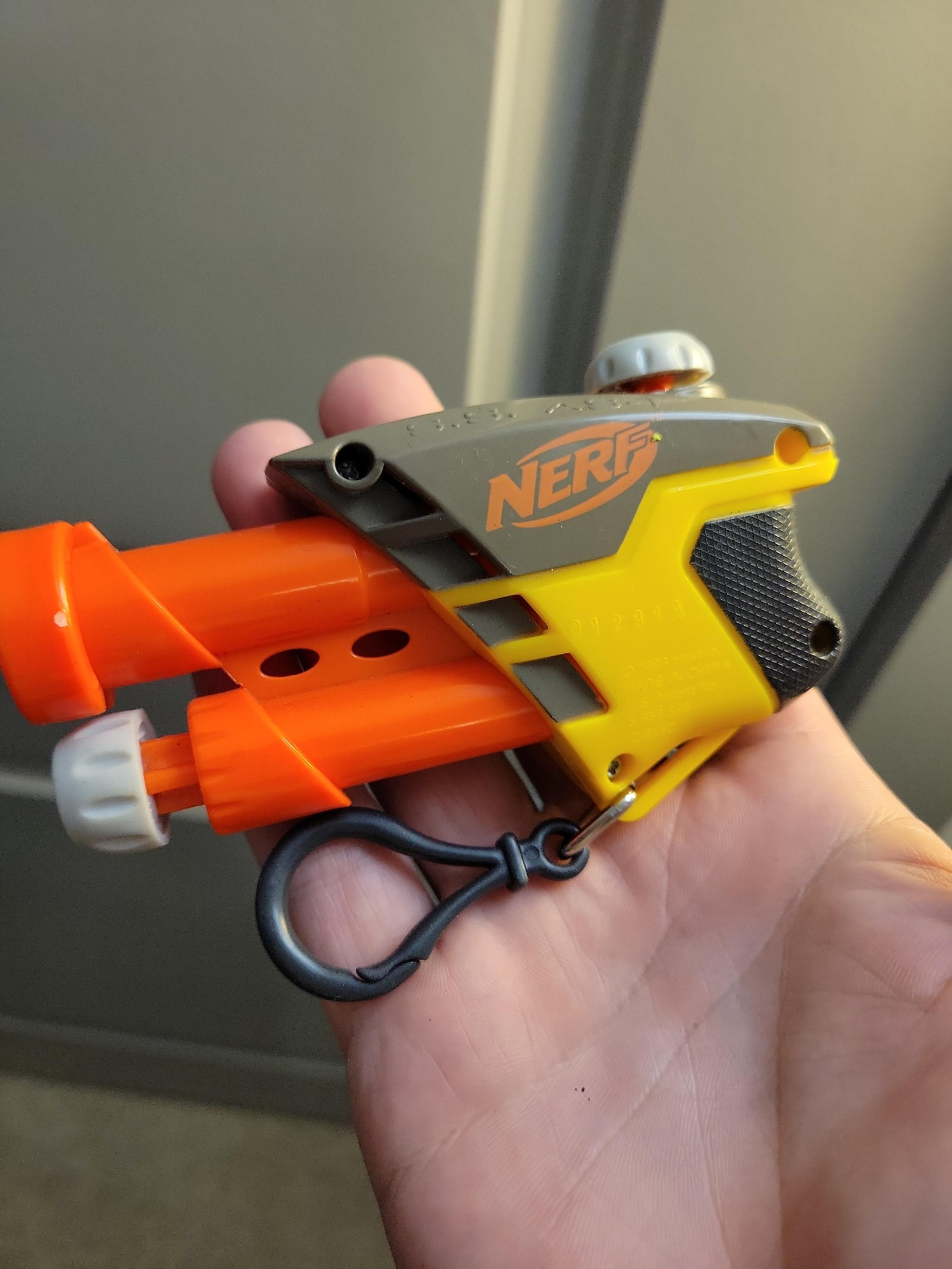 handheld keychain blaster is as 1 - Nerf