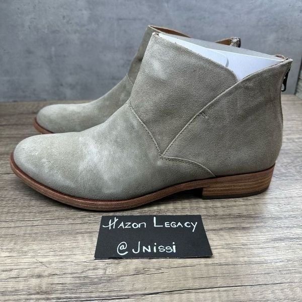 Kork-Ease~Women’s~Taupe Marmotta Suede Ryder” Slip-On Ankle Bootie~Size 11M