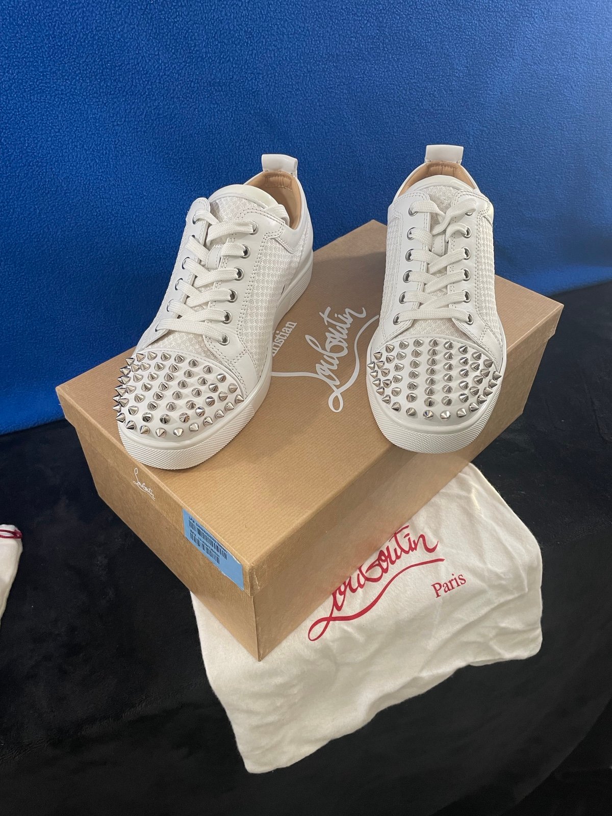 CHRISTIAN LOUBOUTIN LOW-TOP SNEAKER SHOE MENS SIZE 8