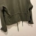 Pam & Gela Utility Cargo Military Jacket Army Green Zip Snap Button Womens Sz M