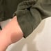 Pam & Gela Utility Cargo Military Jacket Army Green Zip Snap Button Womens Sz M