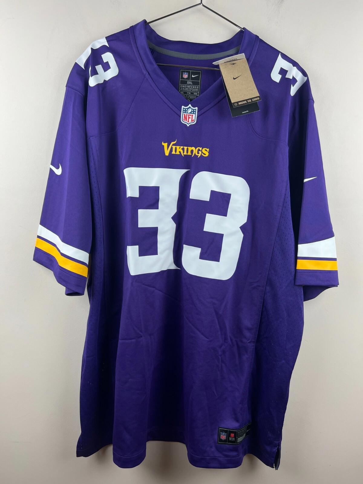Minnesota Vikings JONES #33 Nike NFL Jersey Purple XXL Team Color 2025 NWT