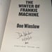 THE WINTER OF FRANKIE MACHINE SIGNED DON WINSLOW