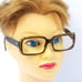 Vintage Versace horn squared eyeglasses Frames