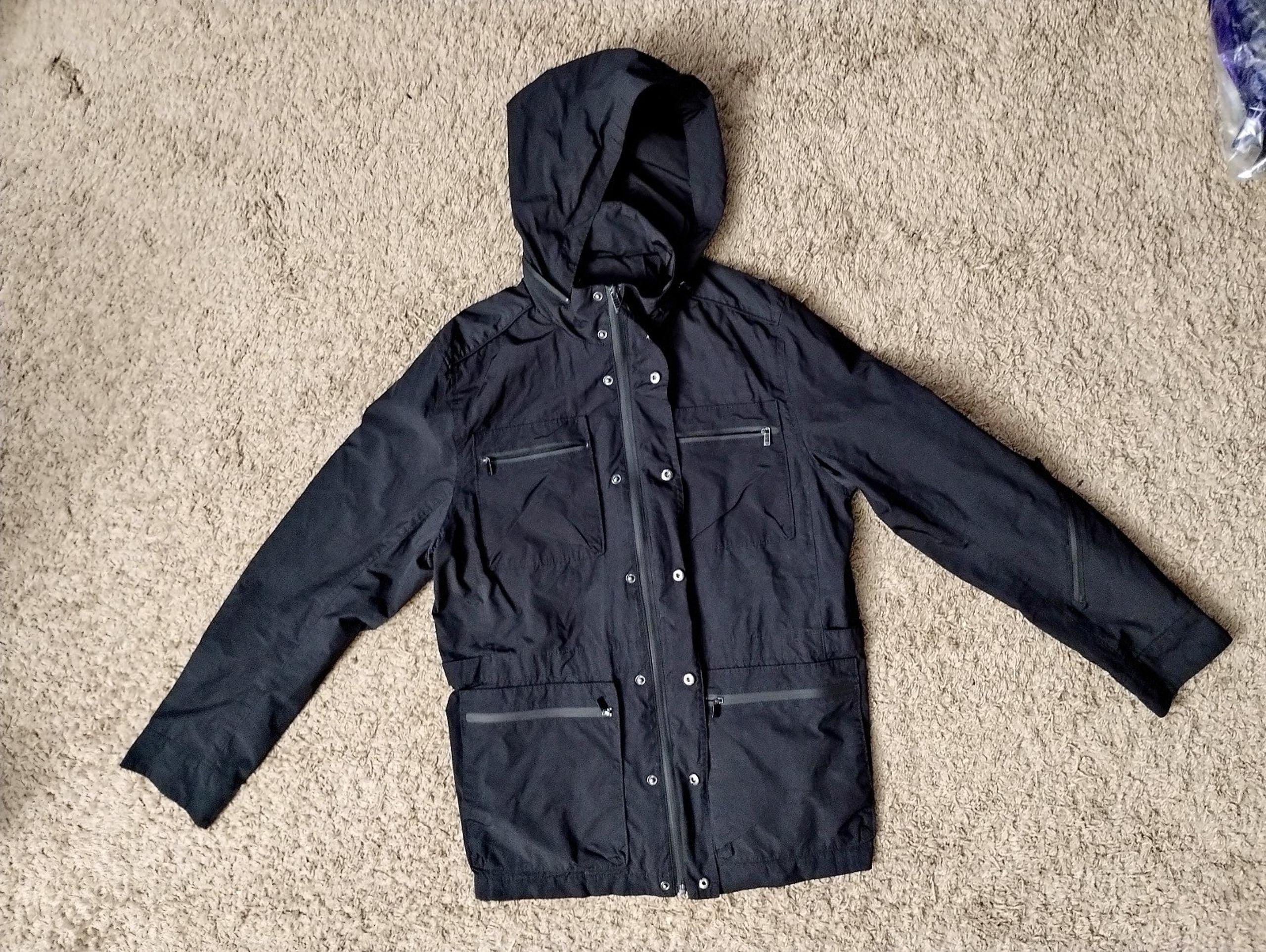 Men's Calvin Klein Water Resistant Parka Packable Hoodie EUC Medium