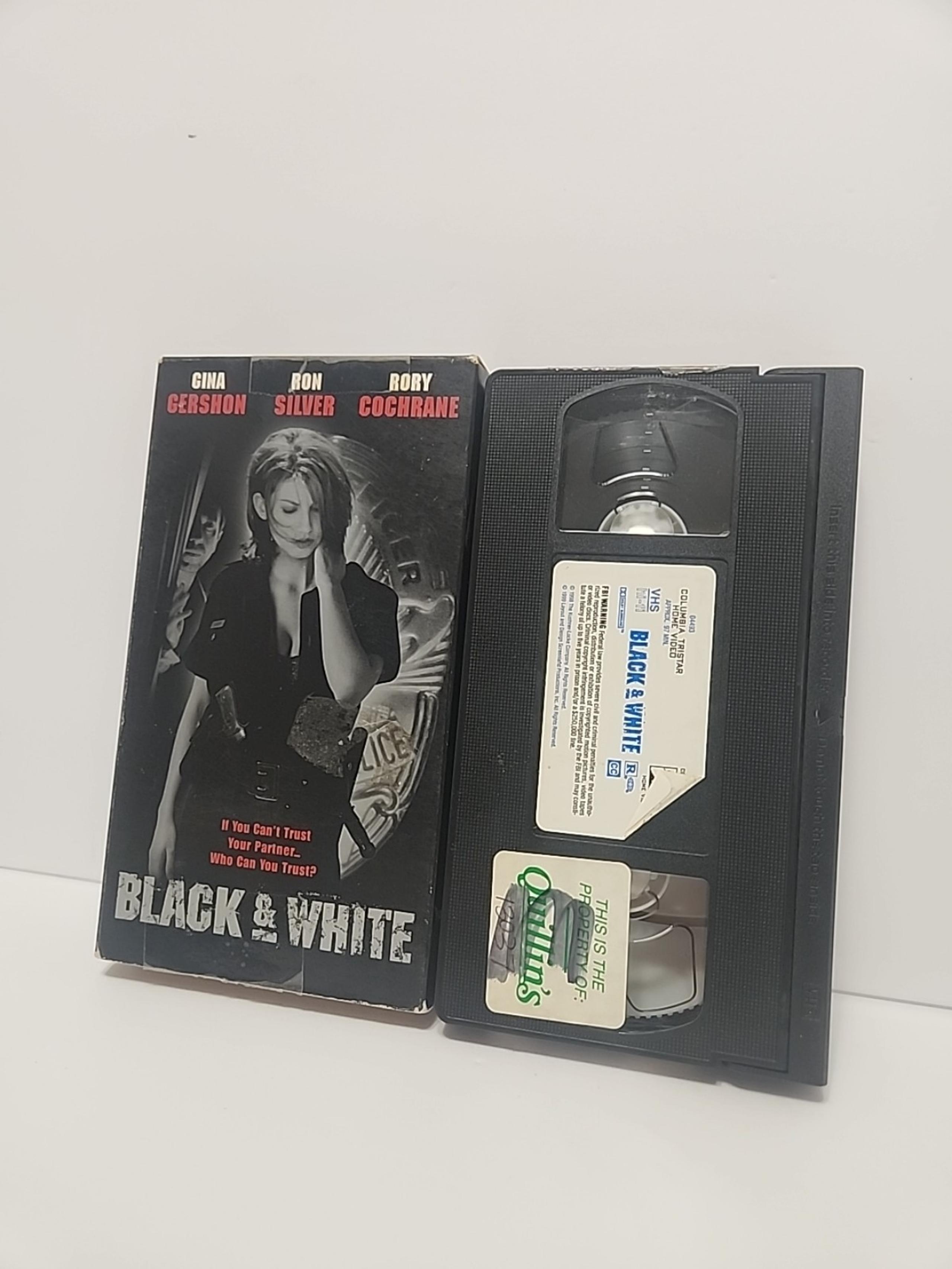 Black & White (VHS, 1999, Closed Captioned), Gina Gershon Drama Crime
