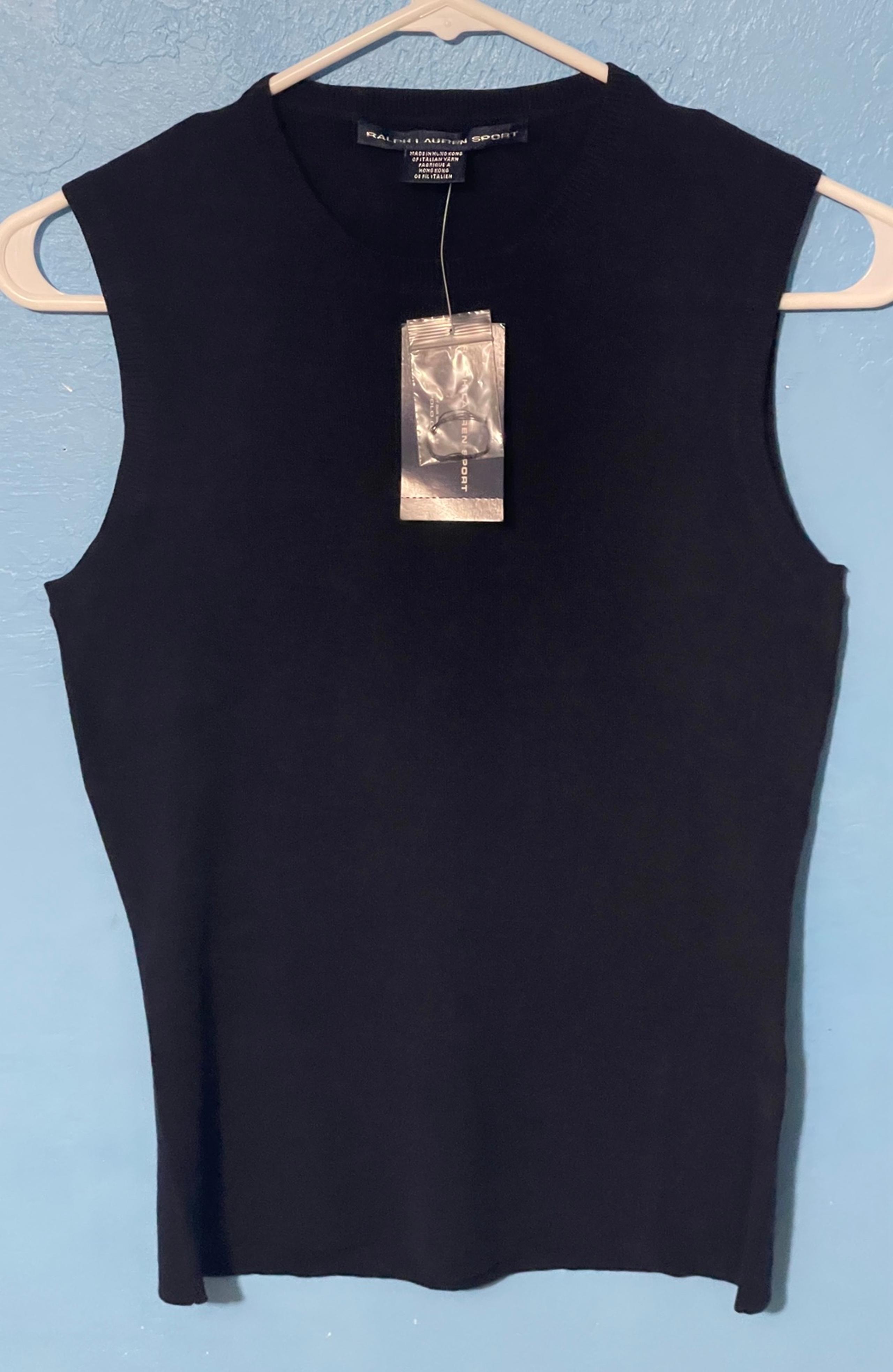 NWT Ralph Lauren Sport Women’s Medium Black Tank Top N2YC3