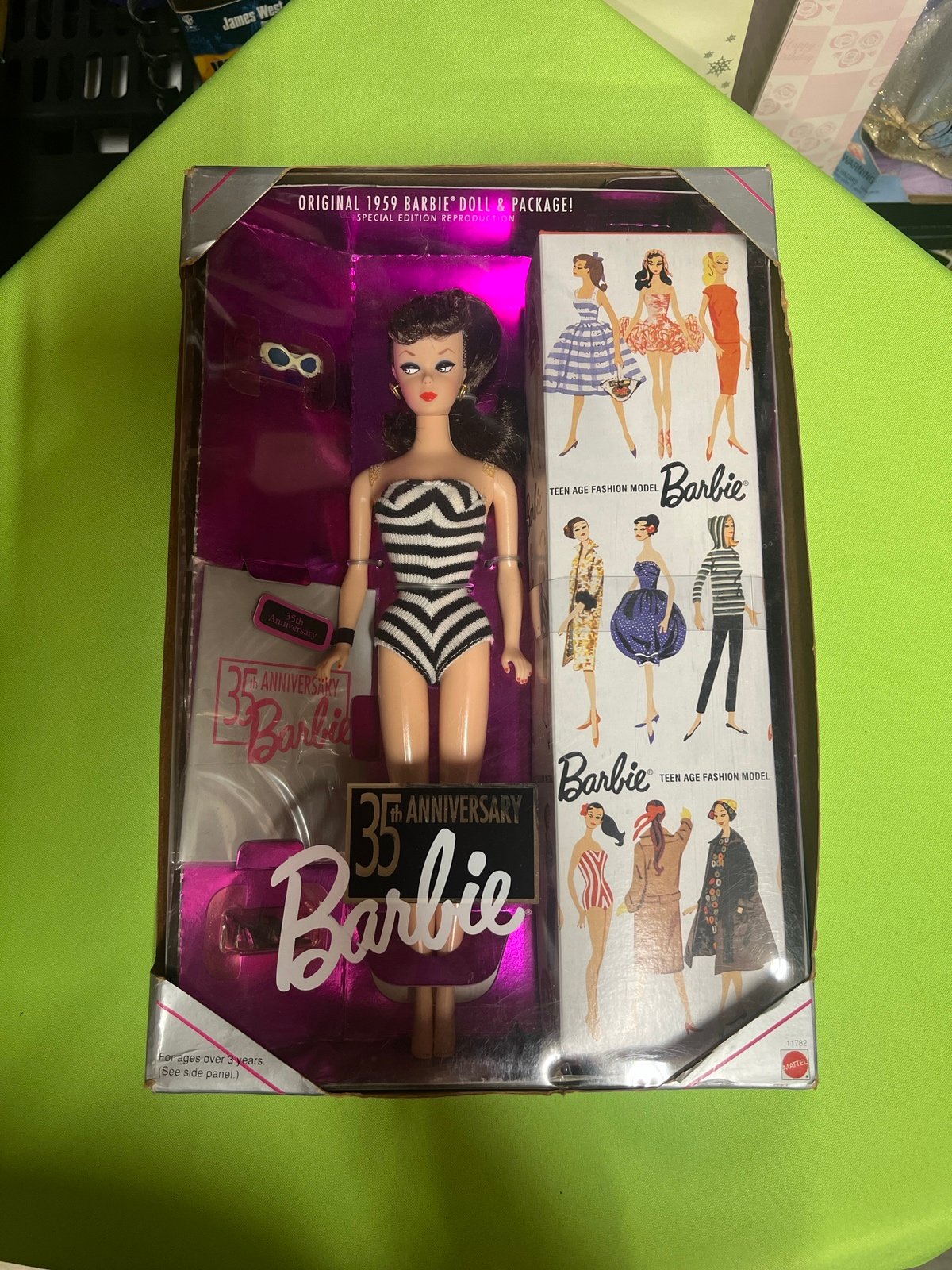 35th Anniversary Barbie - Original 1959 Barbie Doll & Package