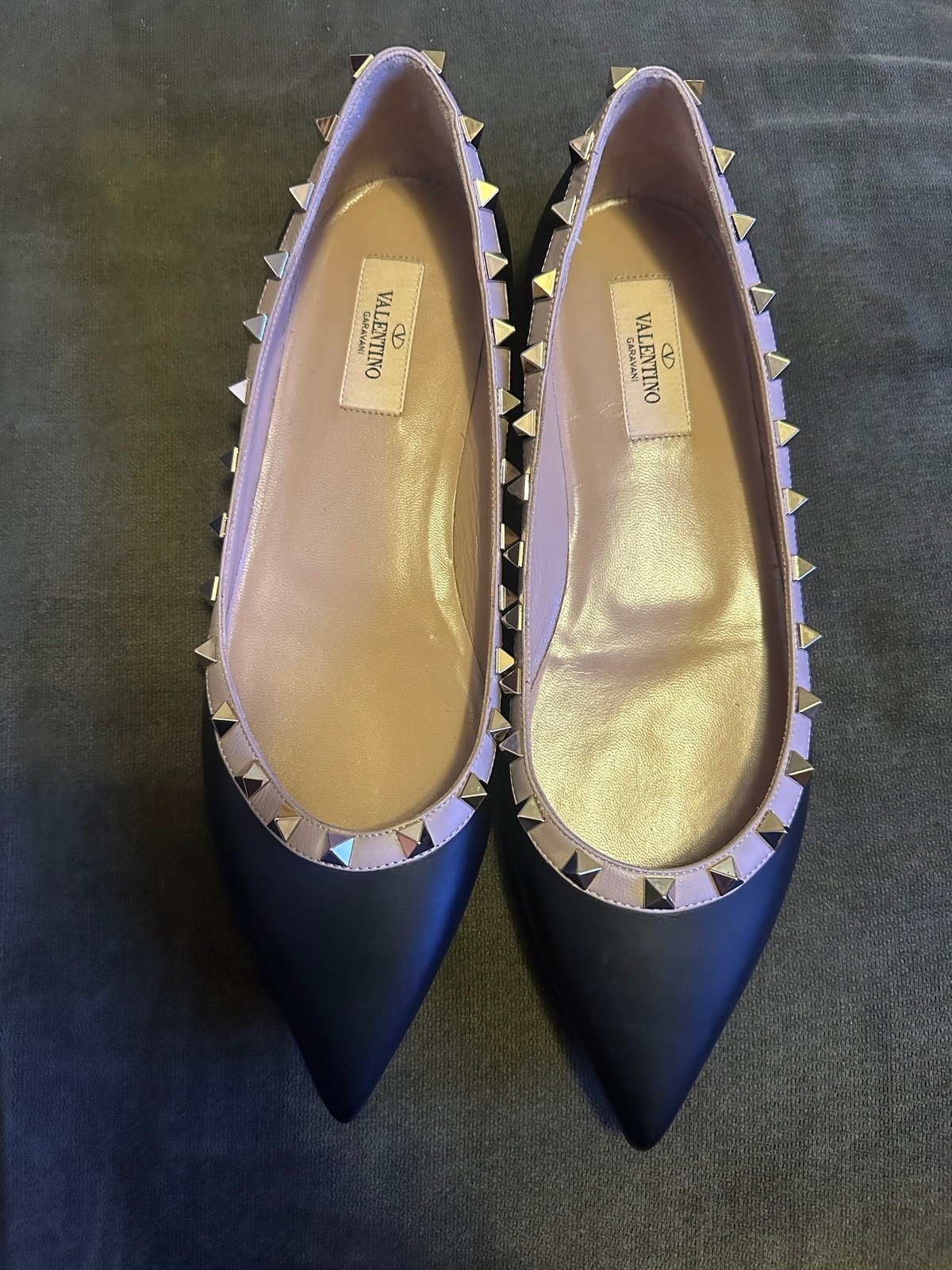 VALENTINO GARAVANI ROCKSTUD BALLET FLATS